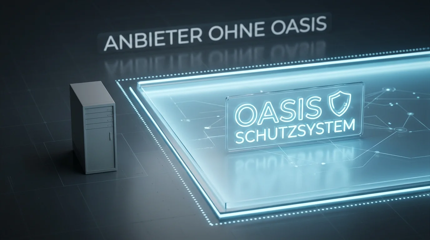 Darstellung eines im Ausland lizenzierten Anbieters ohne Anschluss an die deutsche OASIS-Sperrdatei